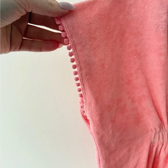 Old Navy Coral Pink Hooded Terry Cover-Up - Picture 4 of 5